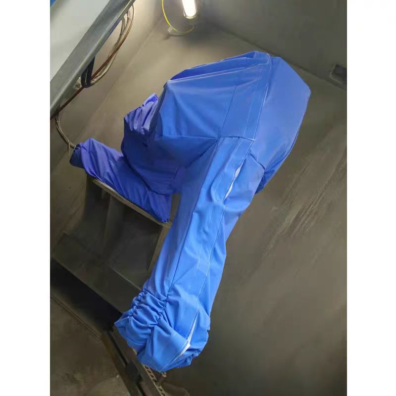 喷涂工况机器人防护服现场